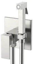 Смеситель гигиенический Boheme Qubic Brushed Nickel 477-NB