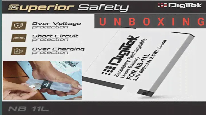 NB -11L camera battery unboxing/Digitek battery unboxing