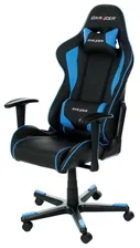 DXRacer Formula Игровое кресло чёрно-синее (OH/FE08/NB, экокожа, регулируемый угол наклона)
