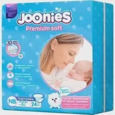 Подгузники Joonies Premium Soft Diapers NB цена, купить в Москве, отзывы, характеристики, обзор