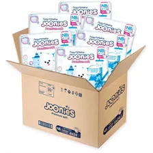 Joonies Подгузники Premium Soft, NB (0-5 кг.), 24 шт., 6 упаковок