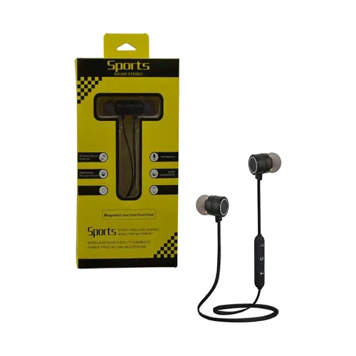 Наушники NB SPORT вакуумные, Bluetooth, микрофон, черный-0