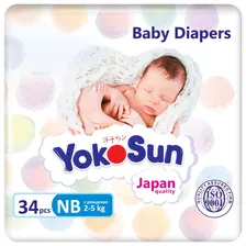 YOKOSUN Подгузники NB (2-5 кг) 34 шт