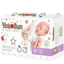 Yokosun Premium Diapers NB подгузники