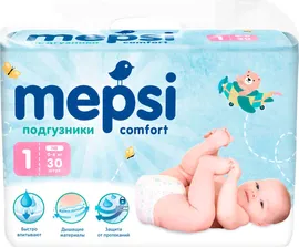 Детские подгузники «MEPSI», NB (до 6кг), 30 шт.